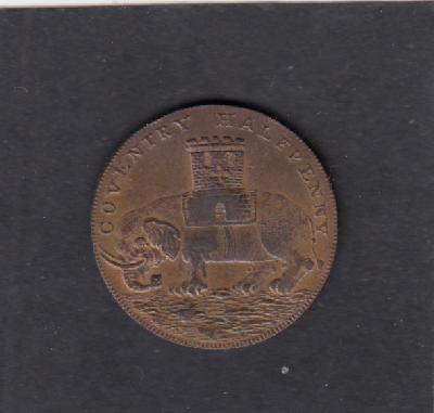 Beschrijving: 1/2 Penny COVENTRY